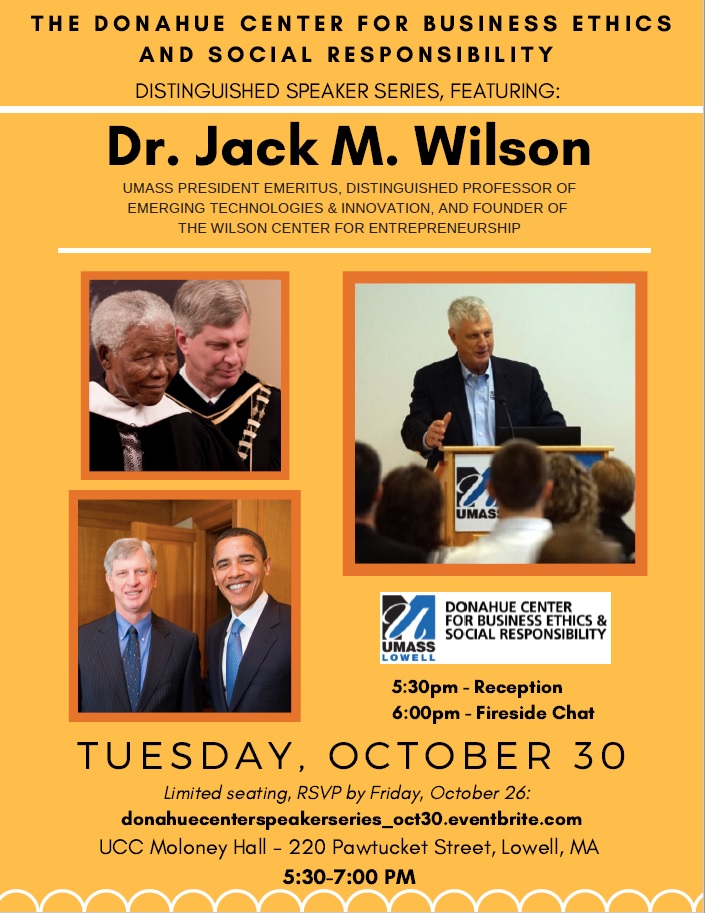 Jack M Wilson Donahue Center Talk